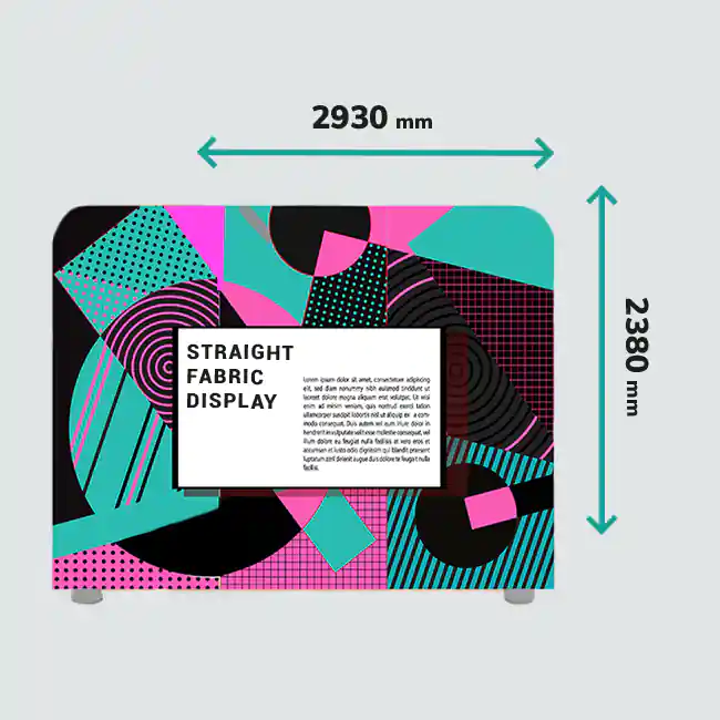 Brightside's High Quality Straight Fabric Display cheap exhibition display