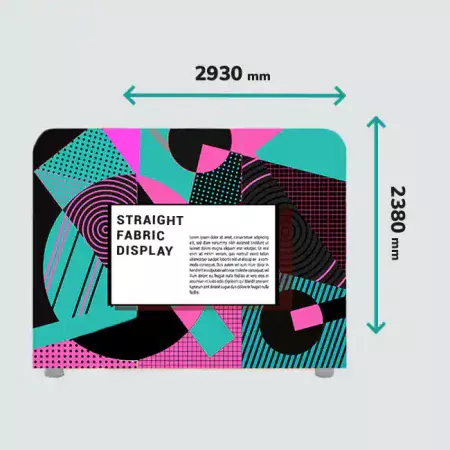 Straight Fabric Display
