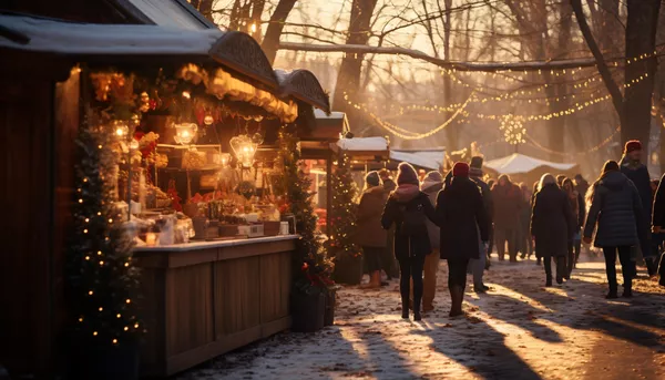beautiful-street-market-sunset