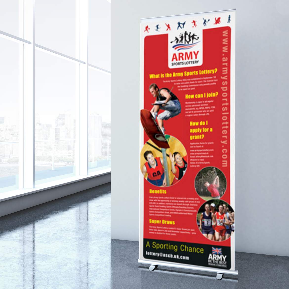 banner print in london for army