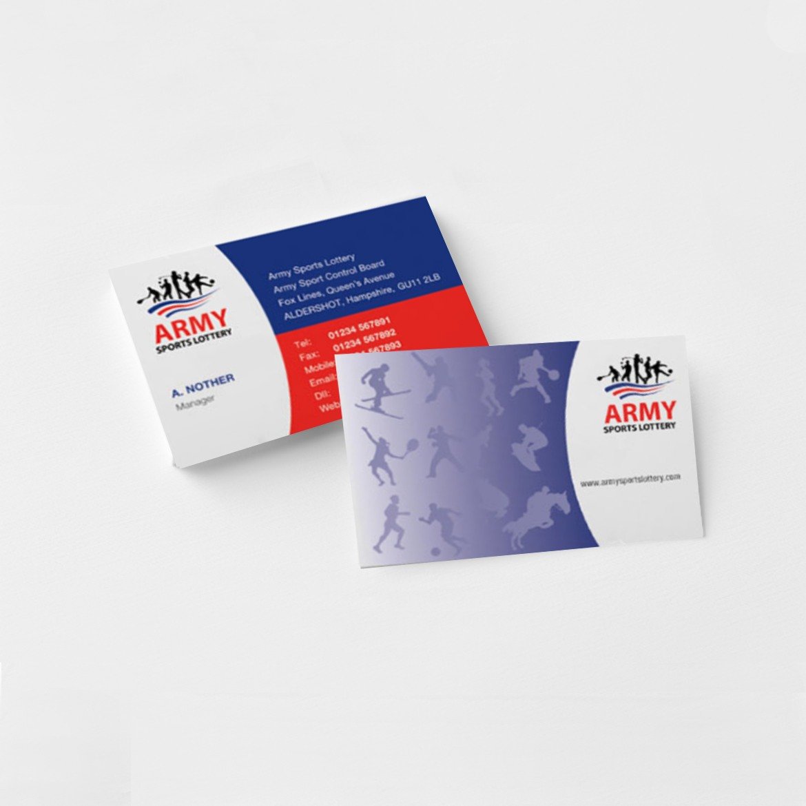printed business cards in london for army