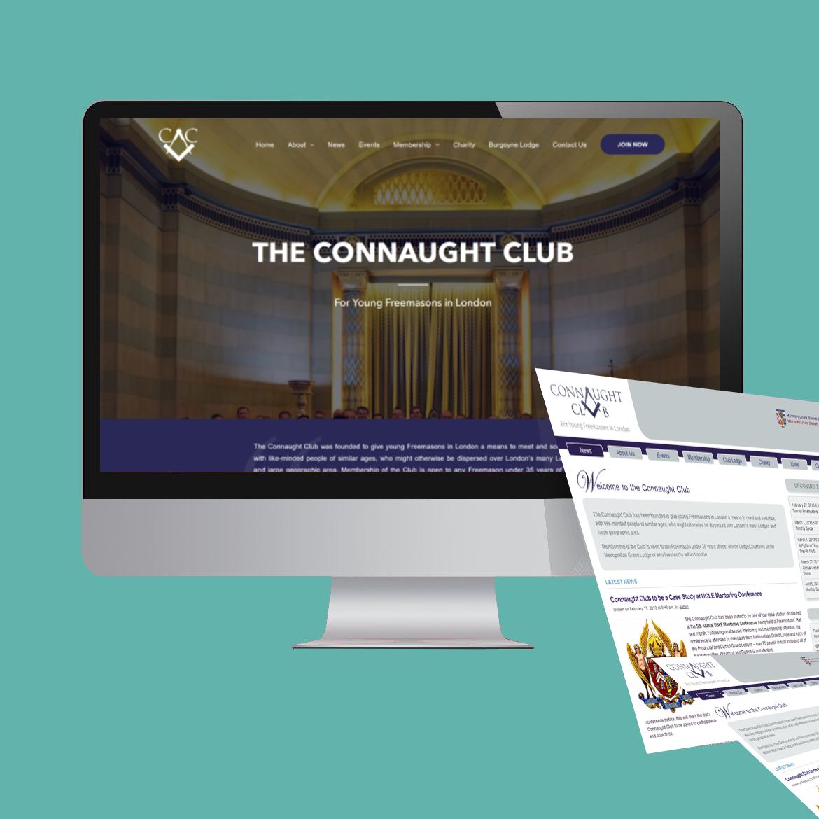 website designers working on London connaught project