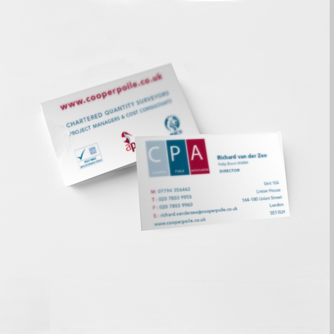 business cards printer in london for cpa