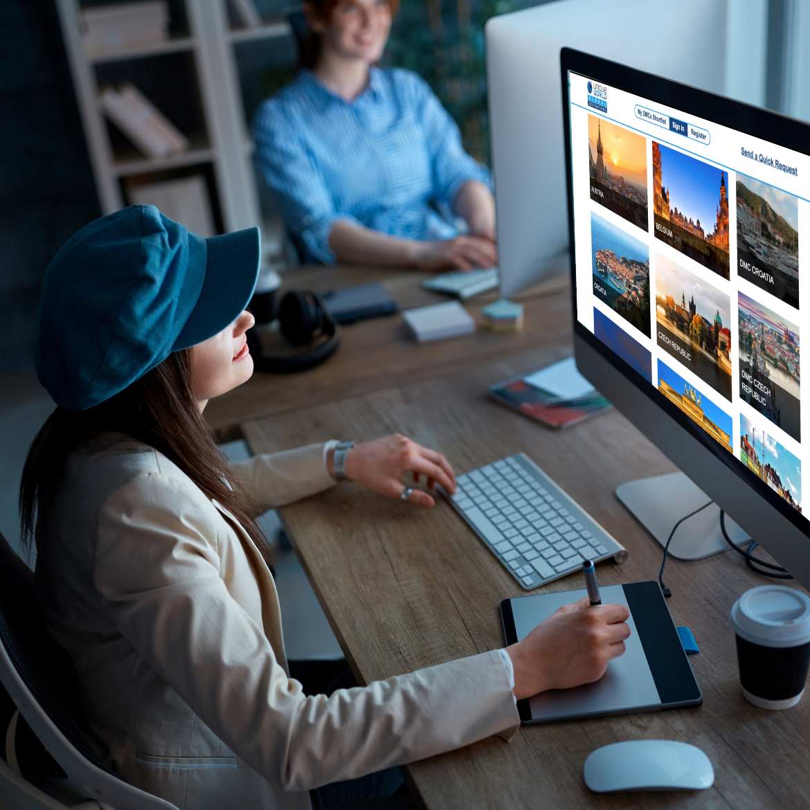 website designers working on uniqueworld project