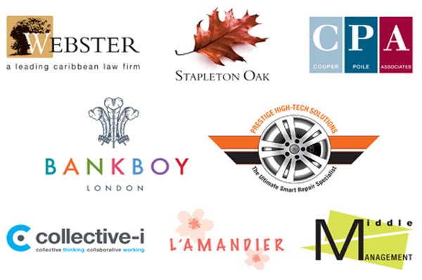 logo designers in london sample work