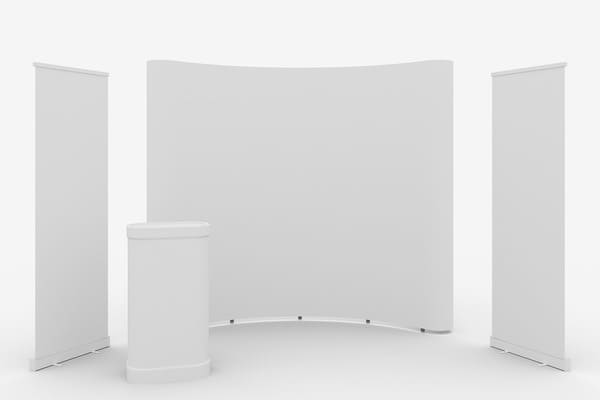 Roller banner stand