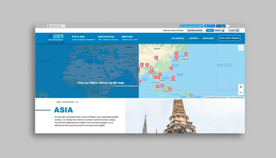 web design company in london presenting uniqueworld