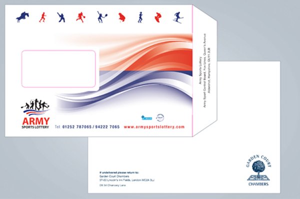 london envelope printing sample