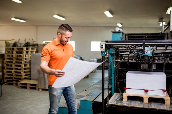 print management services with happy staff